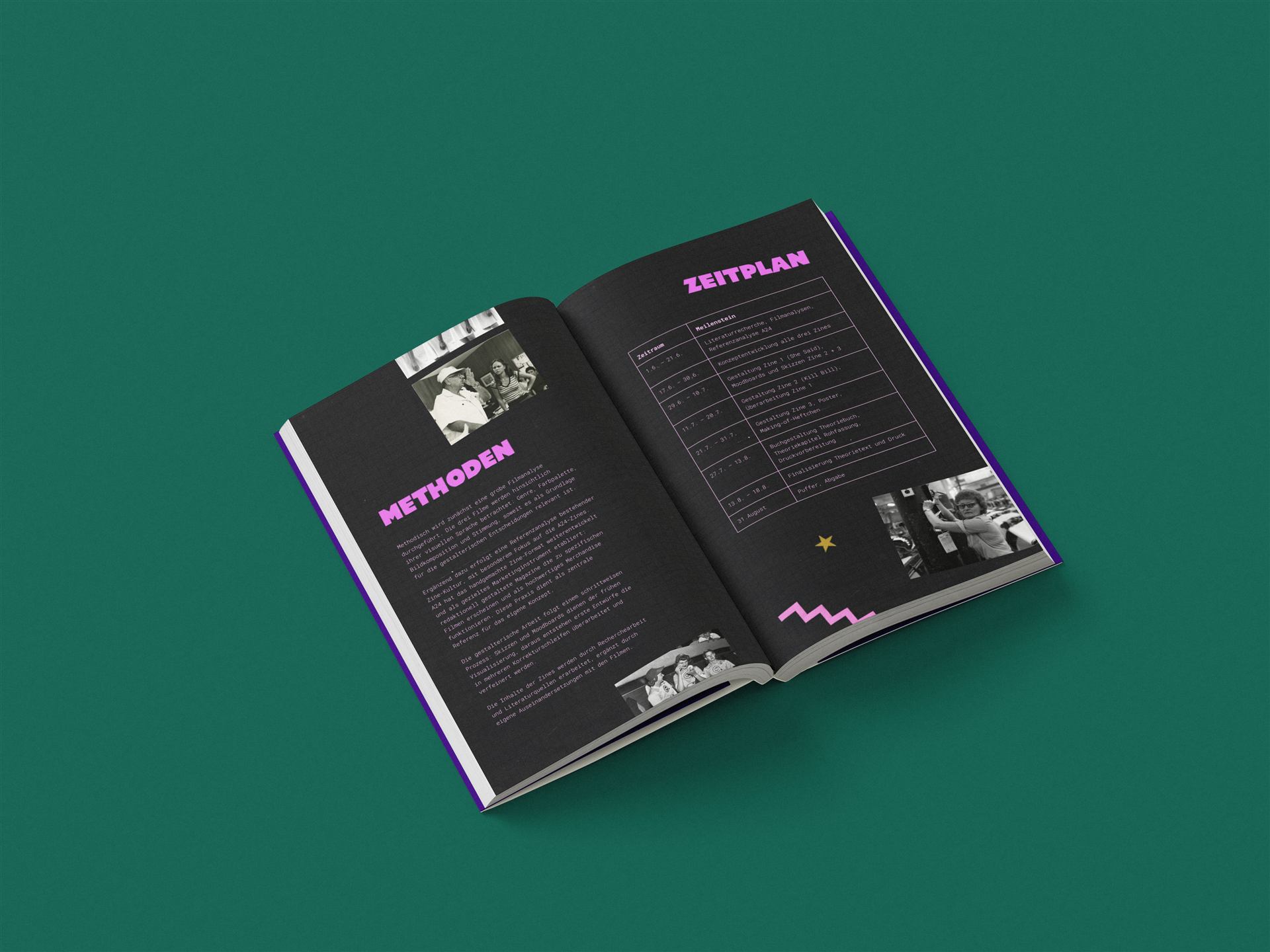 Film auf Papier — Zine-Mockup